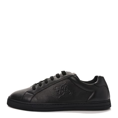 fendi karligraphy sneakers|FENDI Vitello Karligraphy Embossed Low Top Sneakers 8.